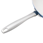 Harlow 12" Ceramic Non-Stick Fry Pan, Denim Blue | Prairie Lane - View 7