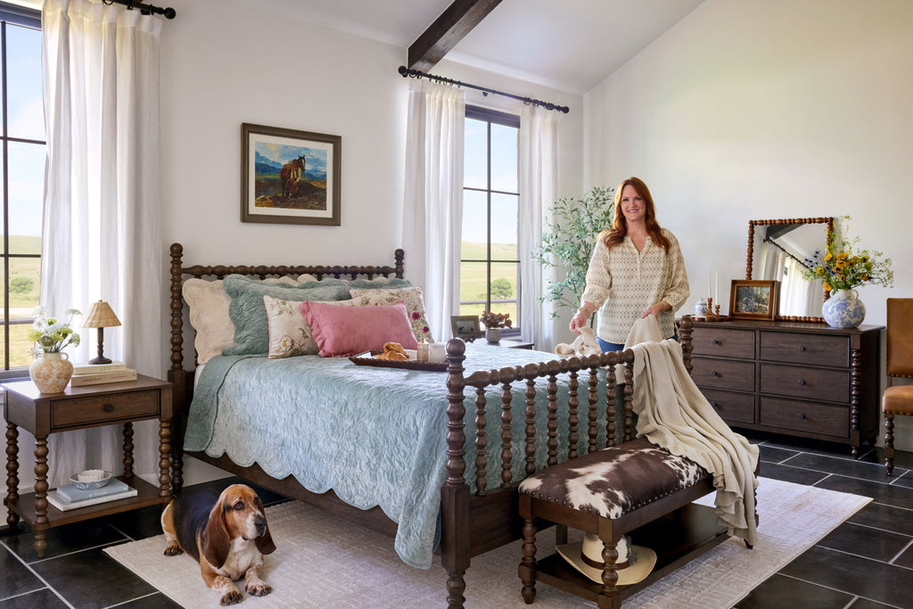 Eloise Floral Velvet Quilt, Full/Queen, Blue Dust Bedding | Prairie Lane - View 3