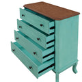 The Pioneer Woman 4-Drawer Dresser Made With Solid Wood Frame, Teal