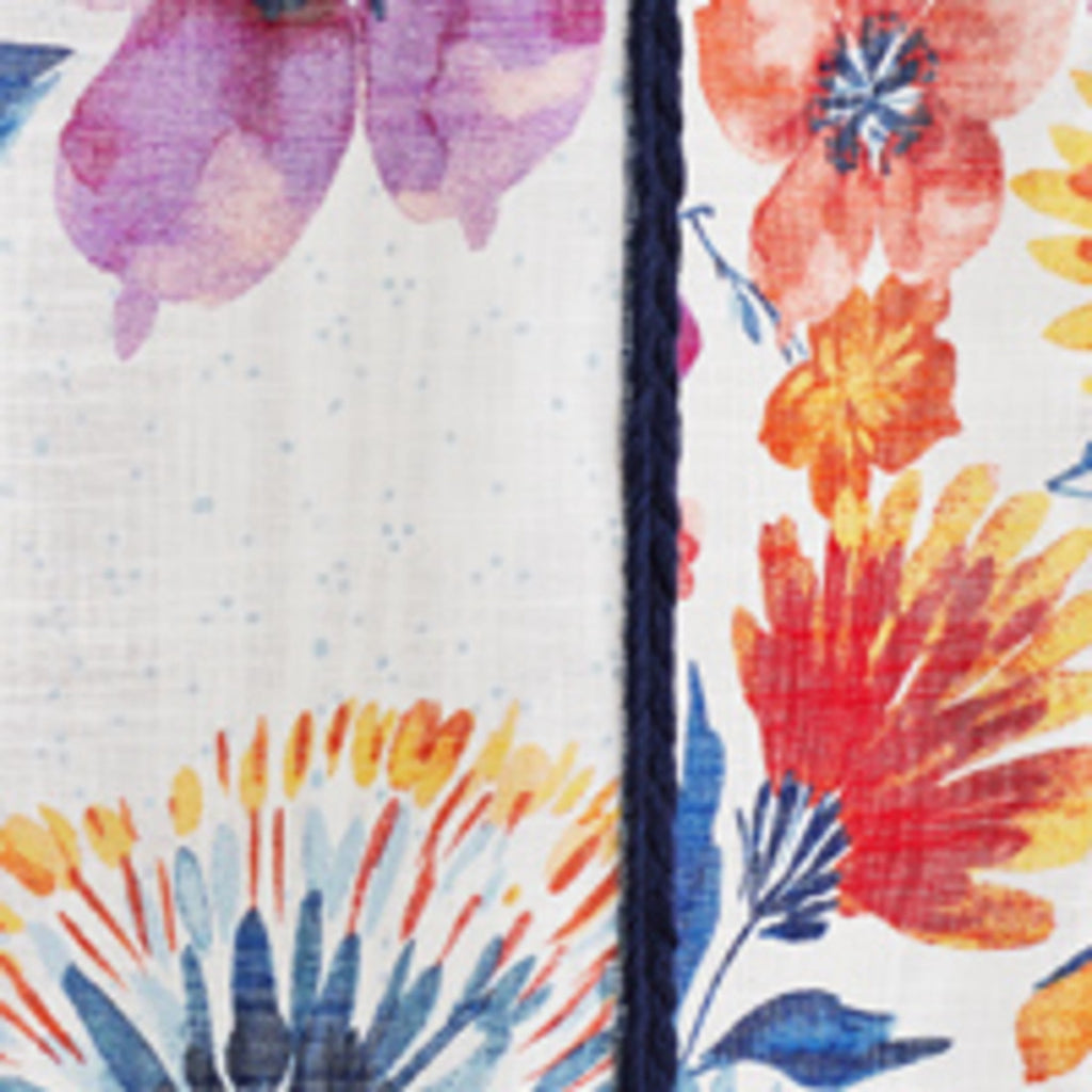 Sheer Cotton Curtain Panel, Floral,1 Panel, 50"W x 84"L | Prairie Lane - View 5