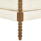 Pioneer Woman Harper Spindle Accent Chair, Antique White Fabric Upholstery