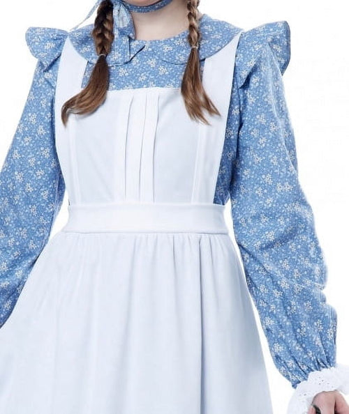 Child Pioneer Girl Costume - M Blue Medium