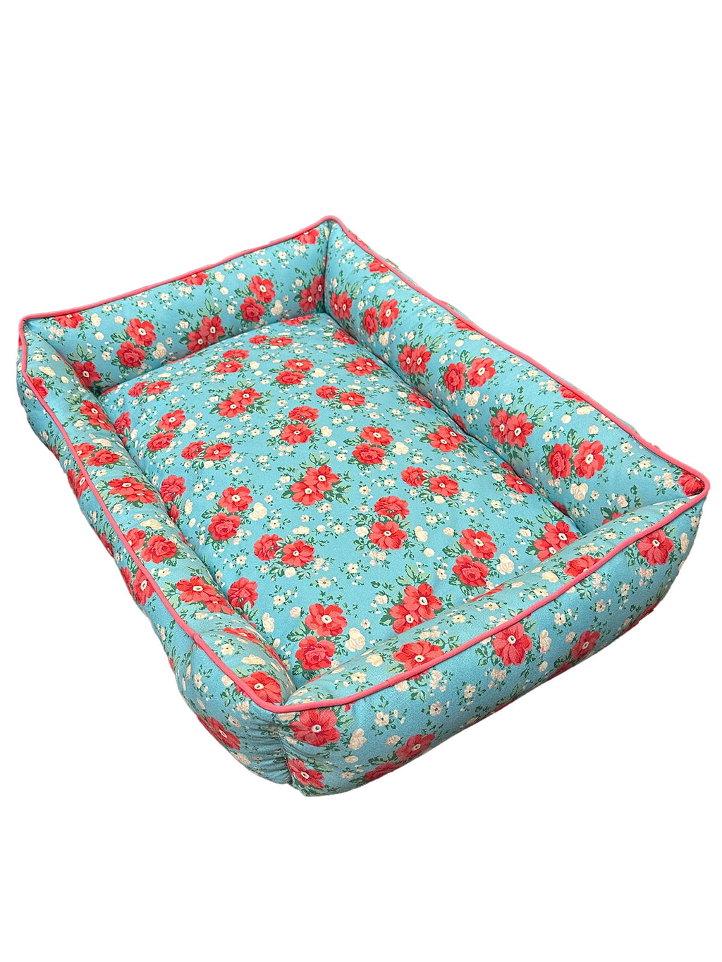 Vintage Floral Large Pet Bed, 34" x 24" | Prairie Lane - View 2