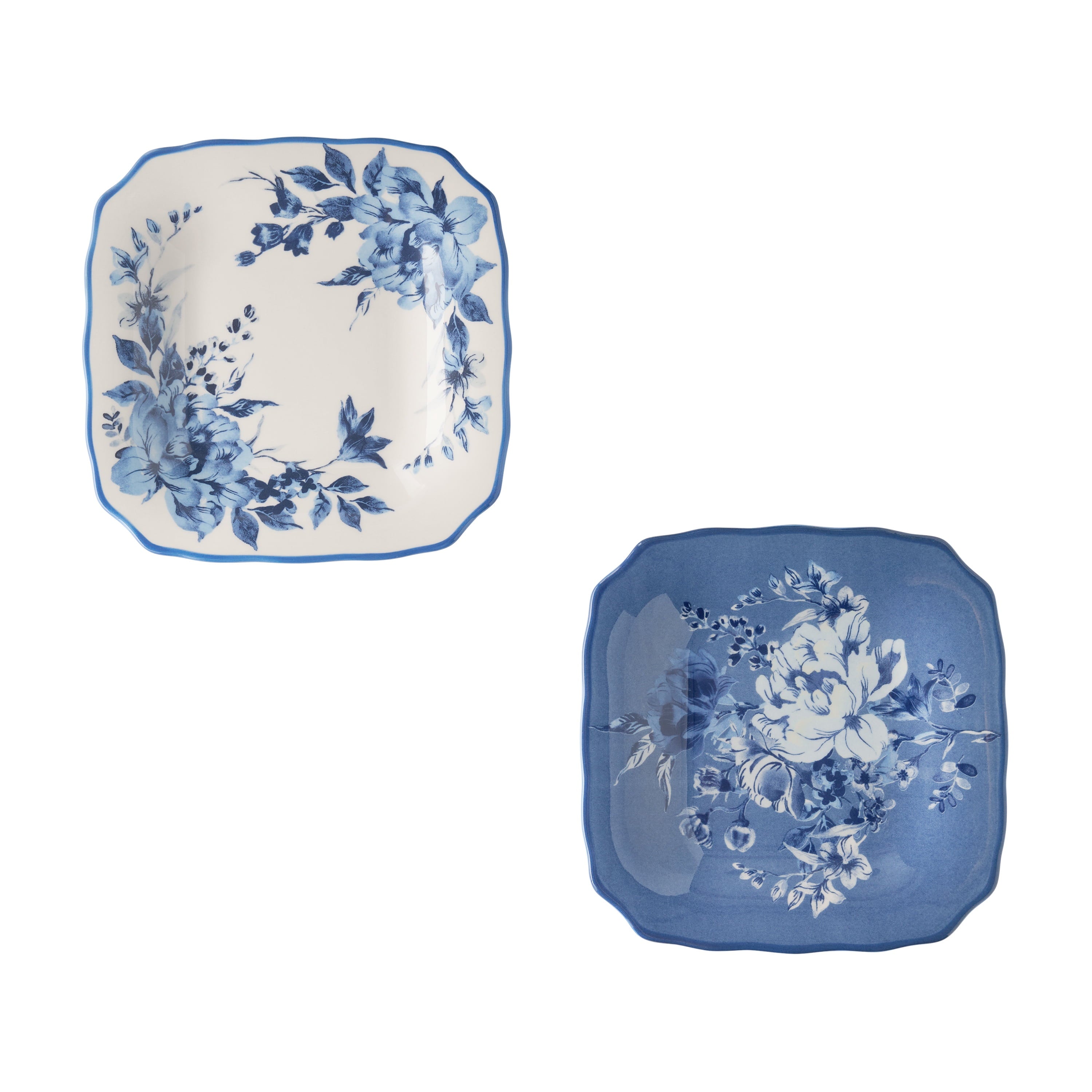 Delilah Stoneware Appetizer Plates, Blue, Set of 6 | Prairie Lane - View 4