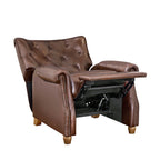 Pioneer Woman Harper Leather Recliner with Whiskey Upholstery