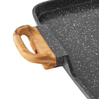 Prairie Signature Cast Aluminum Double Griddle, Charcoal Speckle | Prairie Lane - View 4