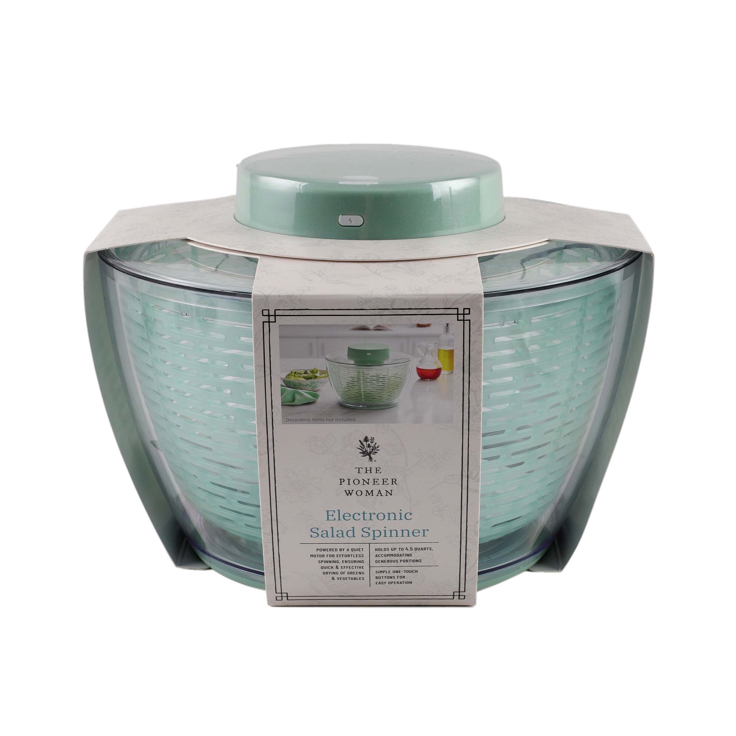 4.5-Quart Electric Salad Spinner | Prairie Lane - View 8