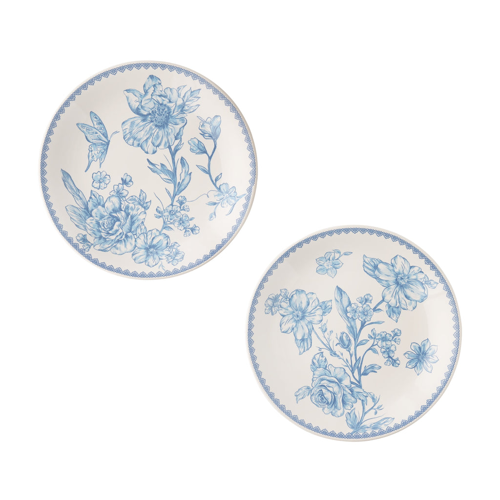 The Pioneer Woman Agatha Stoneware Appetizer Plate, Blue, Set of 6