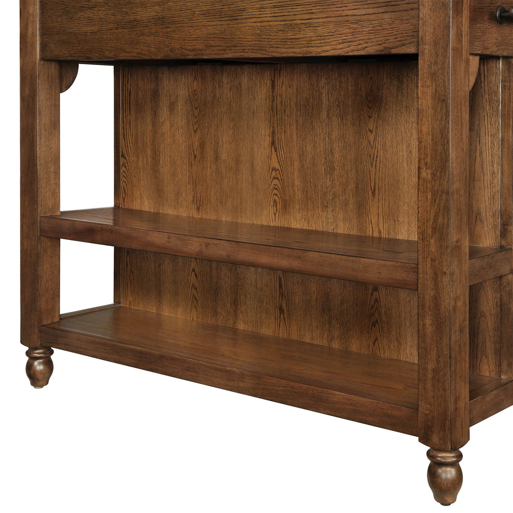 Harper Kitchen Island with Drawers, Homestead Brown | Prairie Lane - View 9