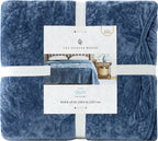 Eloise Floral Velvet Quilt, Full/Queen, Blue Dust Bedding | Prairie Lane - View 9