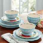 Sweet Rose 12-Piece Dinnerware Set | Prairie Lane - View 2