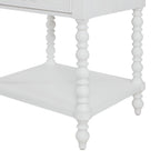 The Pioneer Woman Harper Spindle Nightstand with USB Charging Ports, Adults and Teens, White Finish