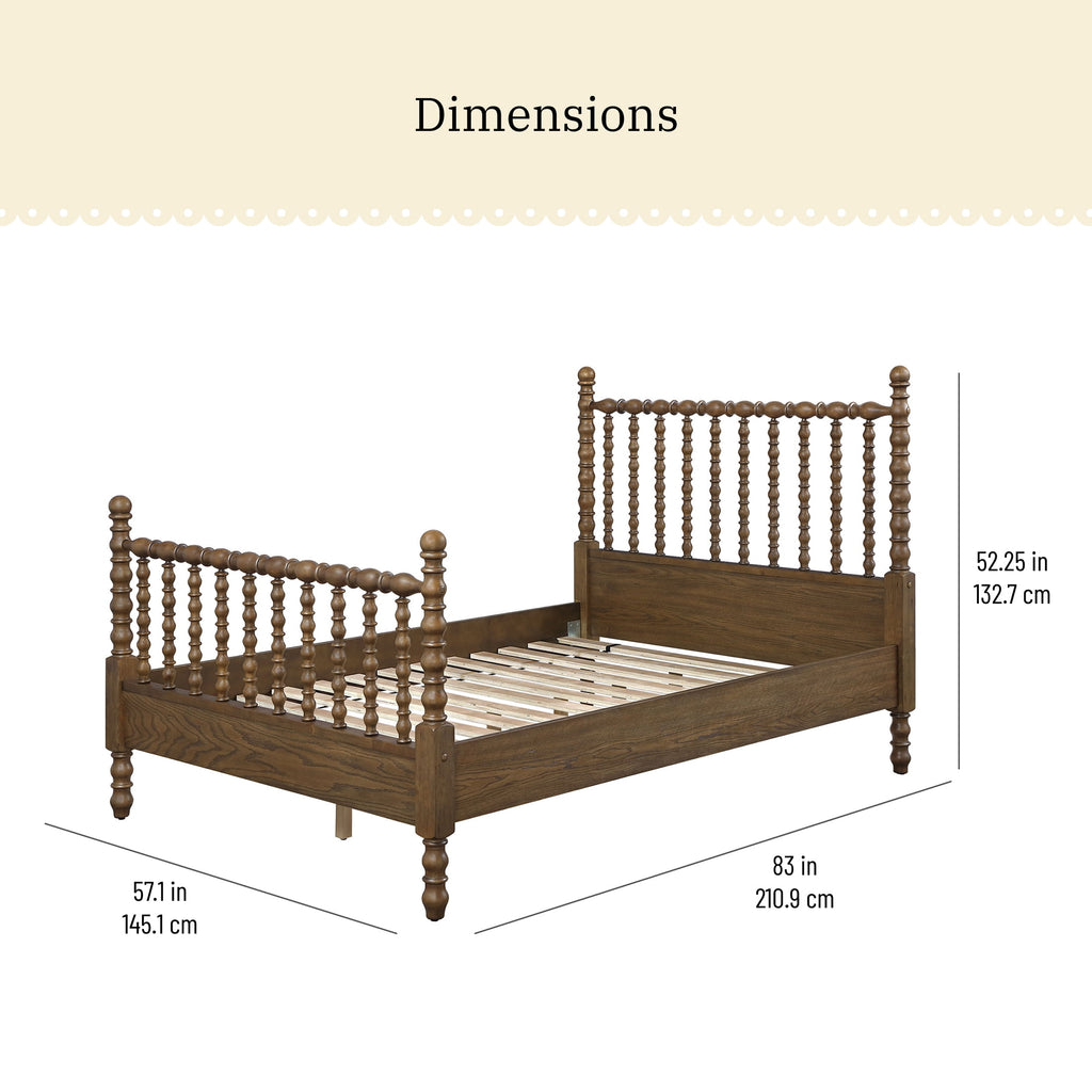The Pioneer Woman Harper Spindle Bed, Full, Homestead Brown