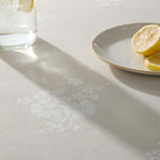 The Pioneer Woman Tonal Floral Jacquard Woven Fabric Tablecloth, Light Taupe, 60"W x 102"L