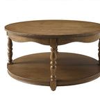 The Pioneer Woman Helen Round Coffee Table, Heirloom Brown