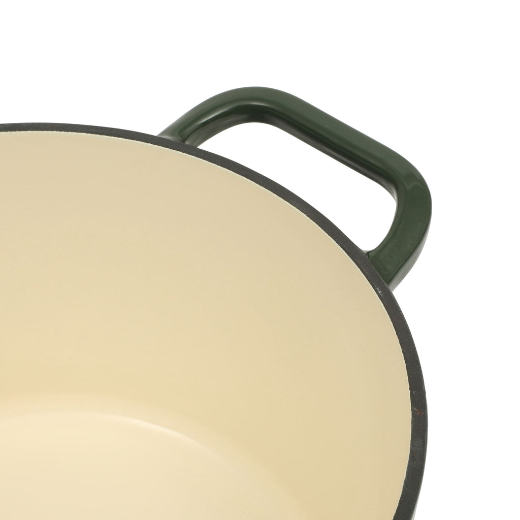 The Pioneer Woman 5-Quart Enamel Cast Iron Dutch Oven with Lid, Dark Green