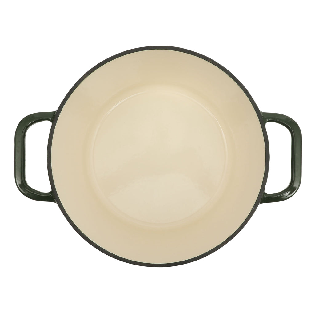 The Pioneer Woman 5-Quart Enamel Cast Iron Dutch Oven with Lid, Dark Green