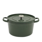 The Pioneer Woman 5-Quart Enamel Cast Iron Dutch Oven with Lid, Dark Green