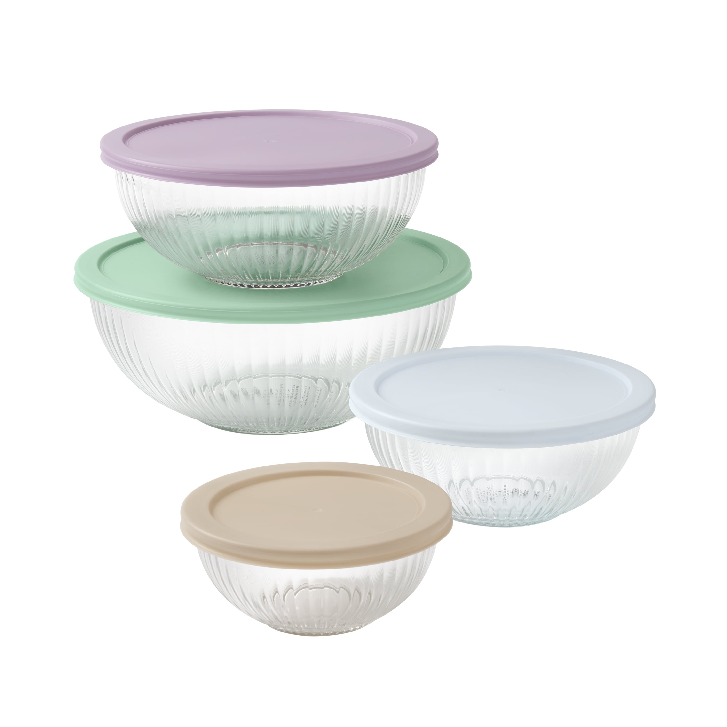 8-Piece Glass Mixing Bowl Set | Prairie Lane - View 2