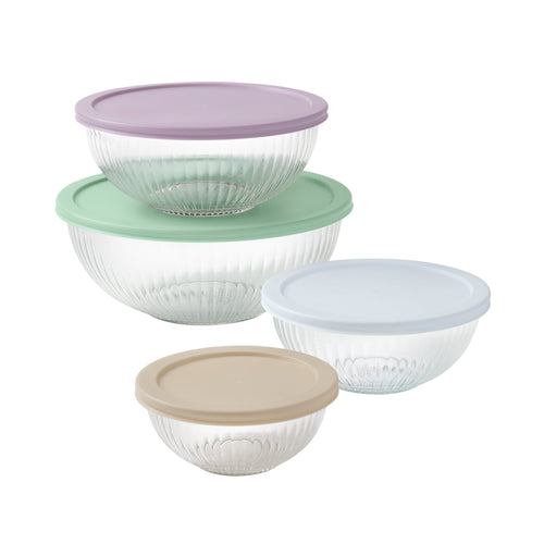 8-Piece Glass Mixing Bowl Set | Prairie Lane - View 2