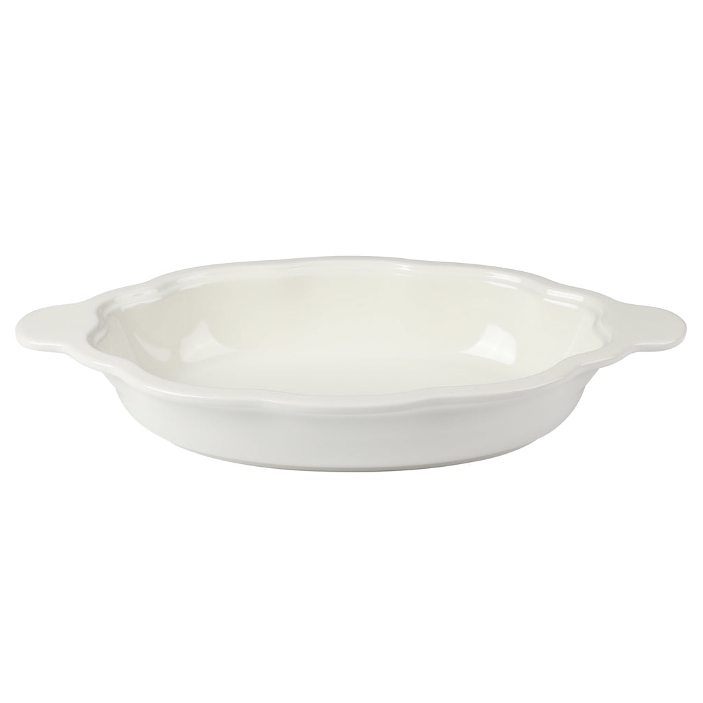 The Pioneer Woman 3-Quart Oval Pumpkin Stoneware Baker with Lid, Linen