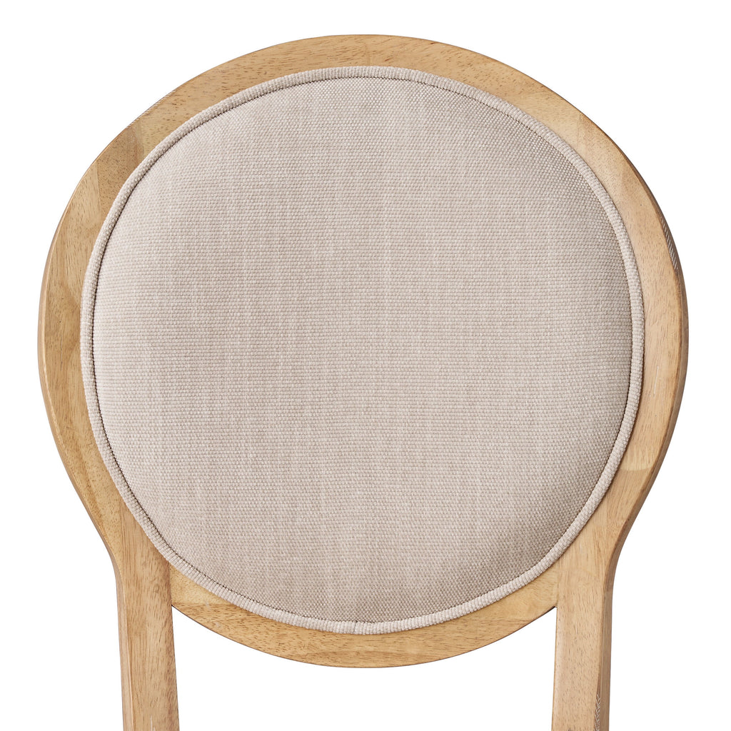The Pioneer Woman Willa Rounded Back Dining Chairs, Heirloom Wheat, Set of 2