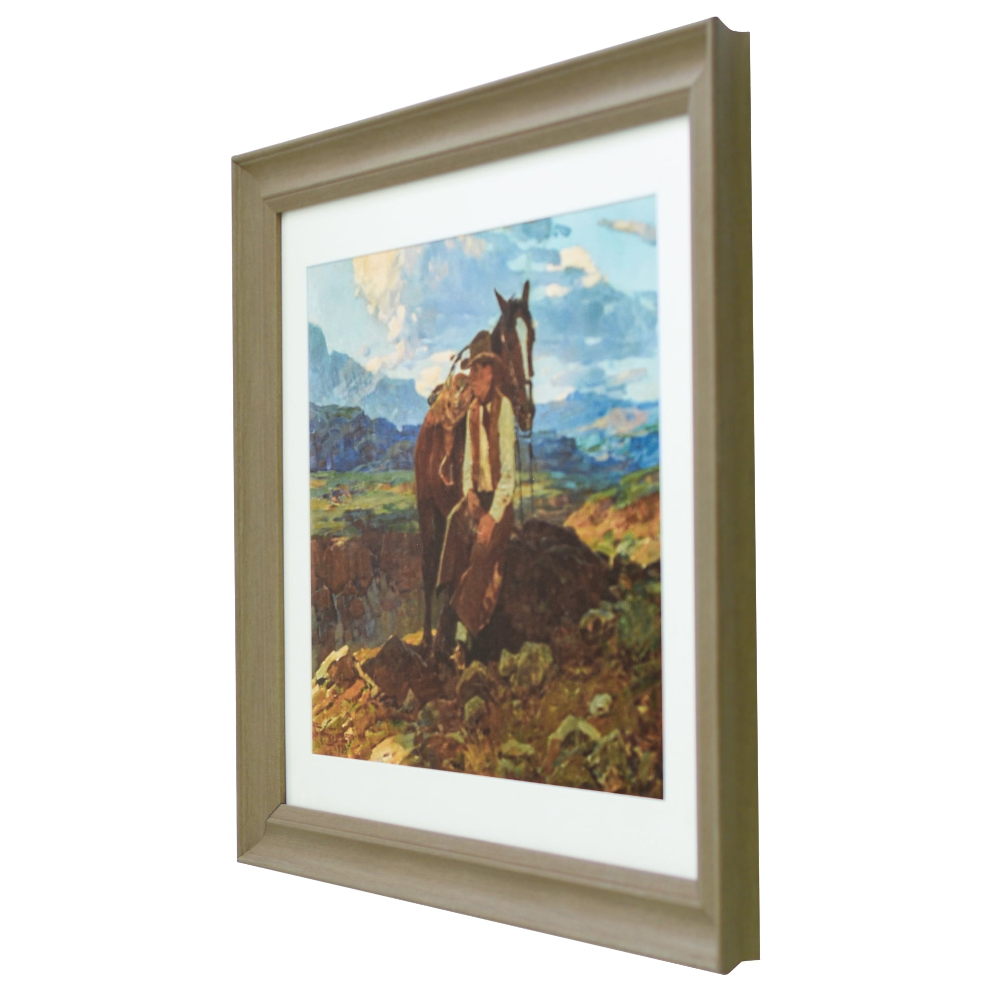 Frank Tenney Johnson "An Idle Dreamer" Framed Western Wall Art Print | Prairie Lane - View 8