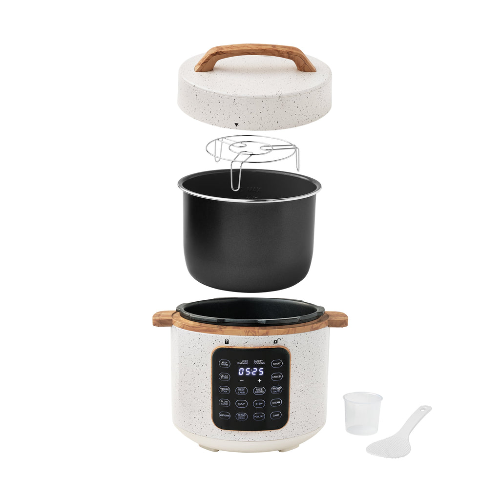 Linen Speckle 6-Quart Pressure Cooker with Touch Control Display | Prairie Lane - View 8
