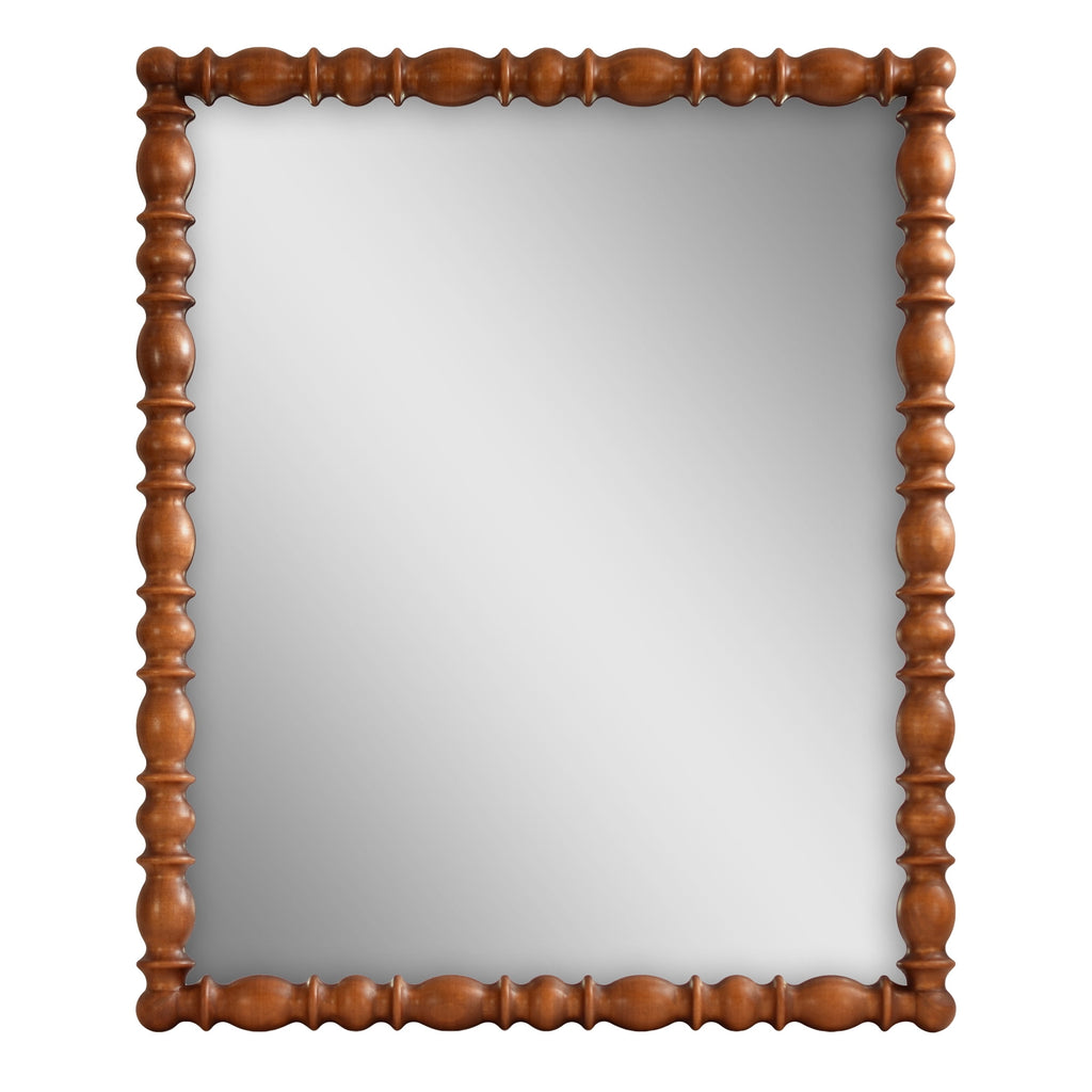 Harper Spindle Wood Decorative Wall Mirror | Prairie Lane - View 2