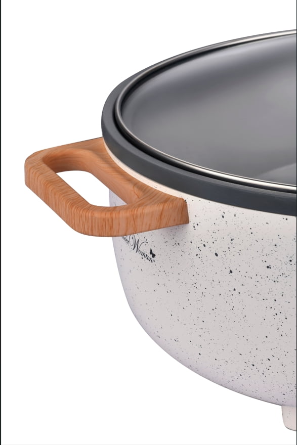 3.5L Electric Skillet, Linen Speckle | Prairie Lane - View 5