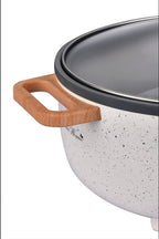 3.5L Electric Skillet, Linen Speckle | Prairie Lane - View 5