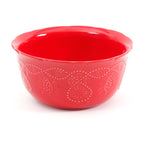 Cowgirl Lace 12-Piece Dinnerware Set, Red | Prairie Lane - View 6