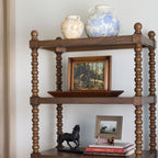 Harper Rustic Brown Decorative Tray with Beaded Rim, 18.7 x 12.4 inches | Prairie Lane - View 7