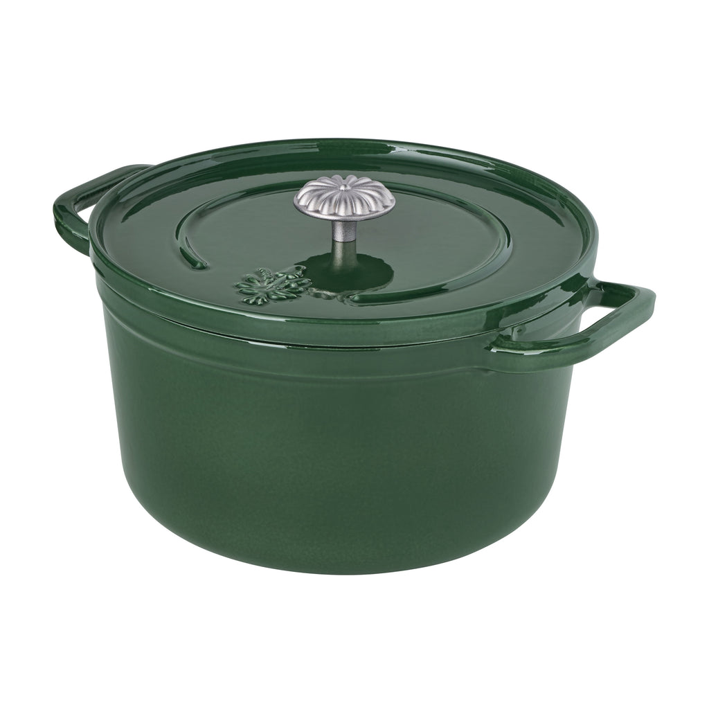 The Pioneer Woman 5-Quart Enamel Cast Iron Dutch Oven with Lid, Dark Green
