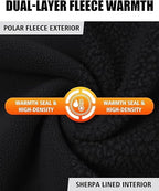 Women's Long Fleece Jacket Thermal Sherpa Lined Full Zip Up Hoodies with | Prairie Lane - View 5