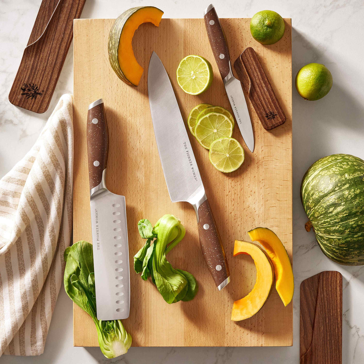 3-Piece Knife Set, Brown Speckle | Prairie Lane - View 2