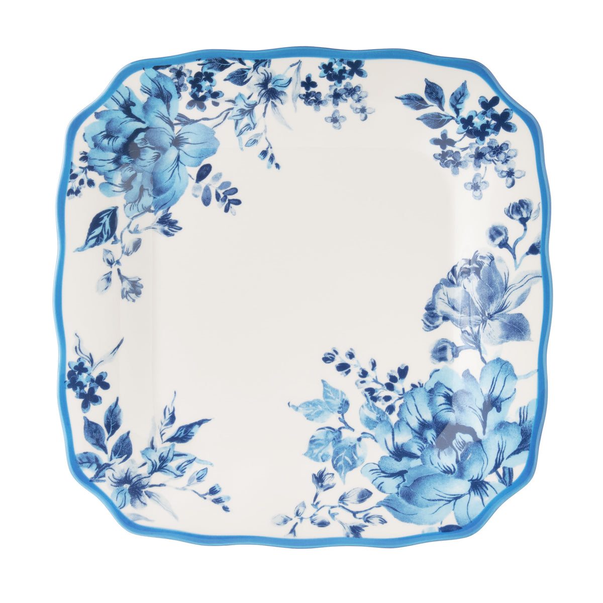 Delilah 12-Piece Stoneware Dinnerware Set, Blue | Prairie Lane - View 4