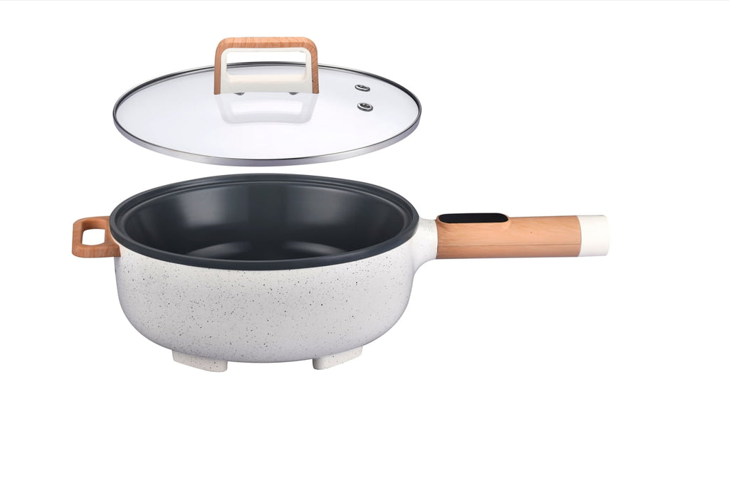 3.5L Electric Skillet, Linen Speckle | Prairie Lane - View 4