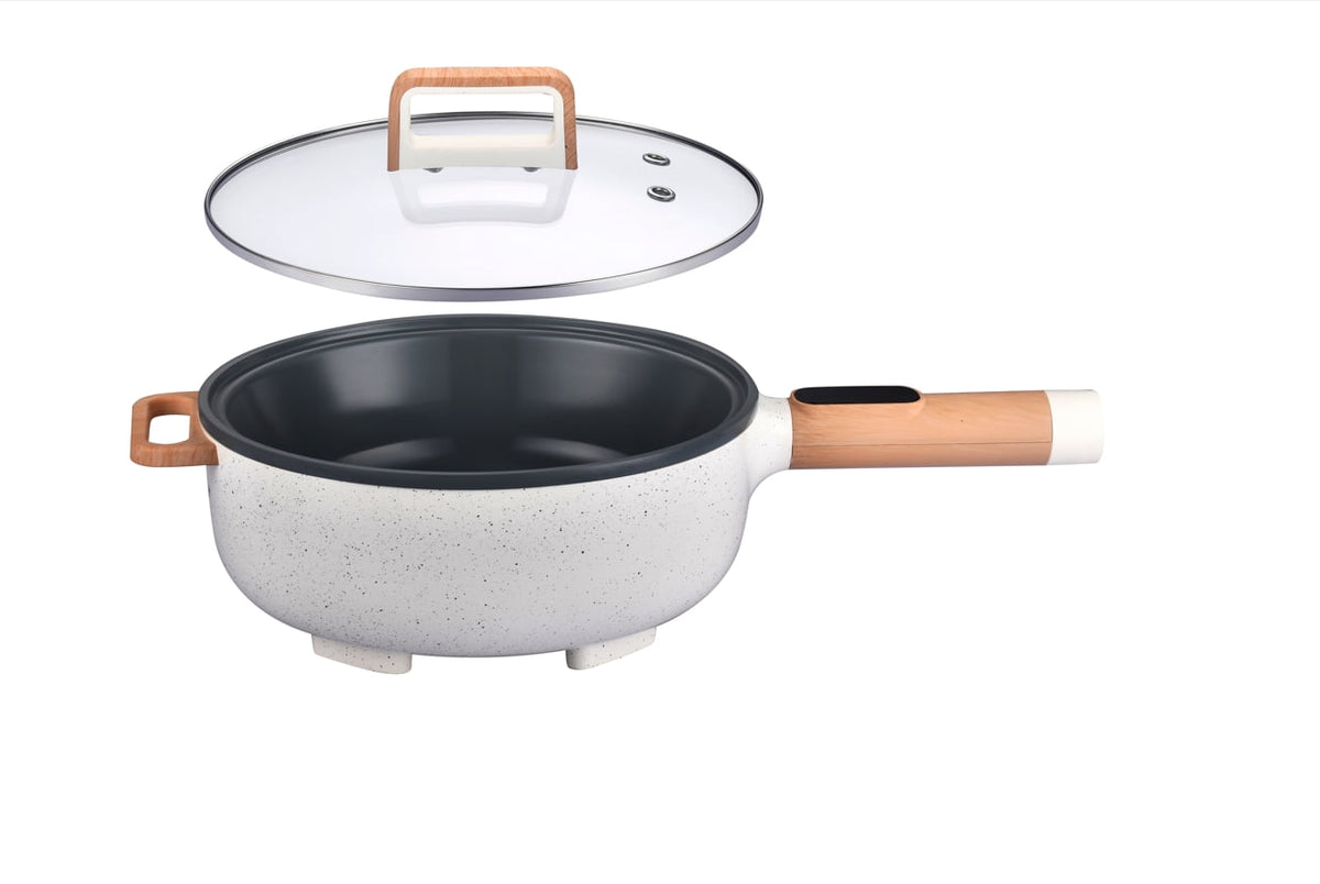 3.5L Electric Skillet, Linen Speckle | Prairie Lane - View 4
