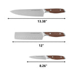 3-Piece Knife Set, Brown Speckle | Prairie Lane - View 8
